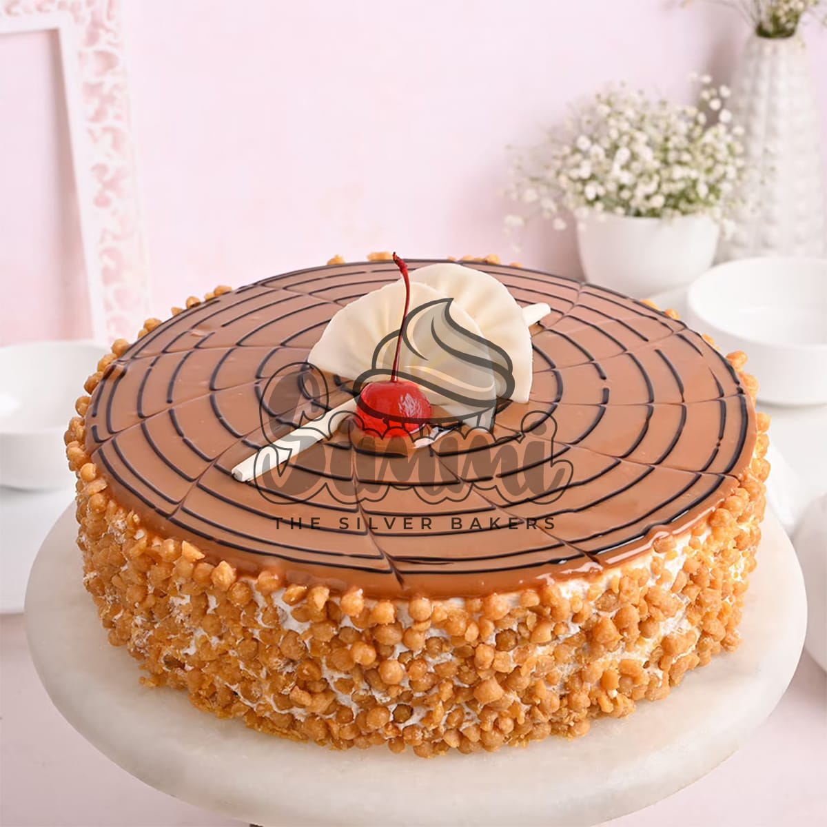 1kg ButterScotch Cake Butterscotch cake design - YouTube